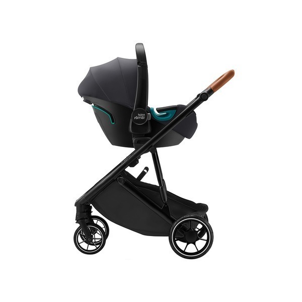 【Britax】Strider M座位換向豪華嬰兒手推車 深空灰 全罩式抗UV50通風頂蓬 高度可調式手把-細節圖3