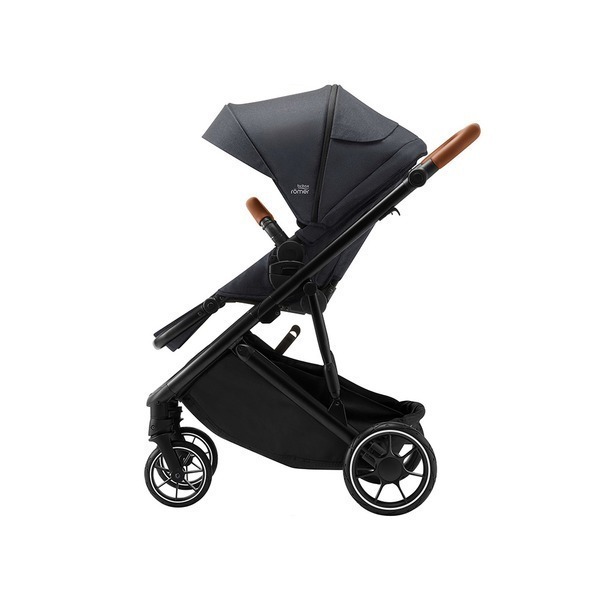 【Britax】Strider M座位換向豪華嬰兒手推車 深空灰 全罩式抗UV50通風頂蓬 高度可調式手把-細節圖7