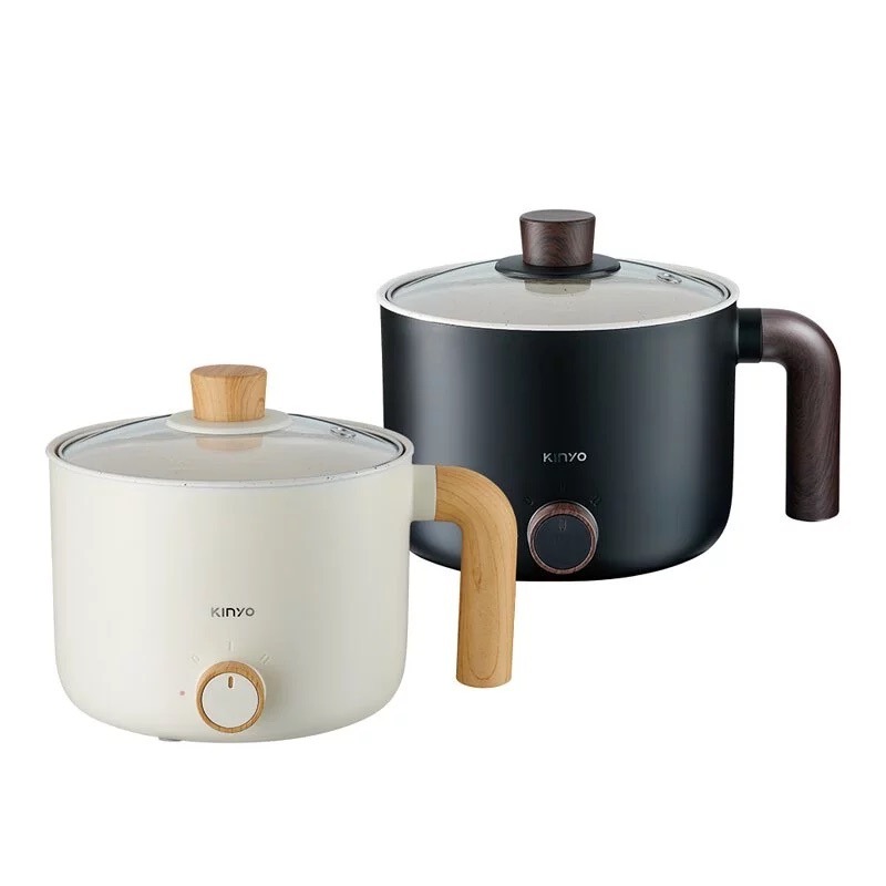 【KINYO】多功能陶瓷美食鍋 (FP-0876) 1.2L小巧容量 18CM口徑 8.5CM深 兩段溫控/安全防護-規格圖11