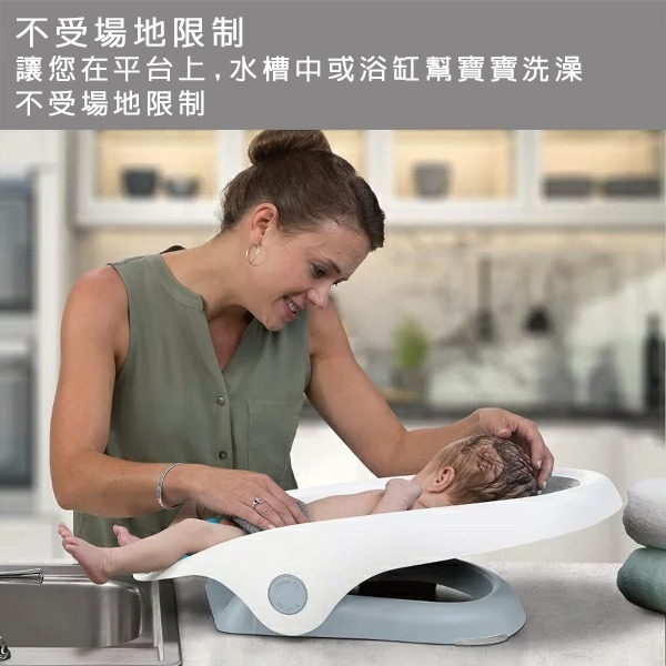 【SUMME】可調式時尚摺疊洗澡躺椅（灰）三段式可調整 可摺疊式設計 易擦拭快乾背墊材質 流線型排⽔設計-細節圖6