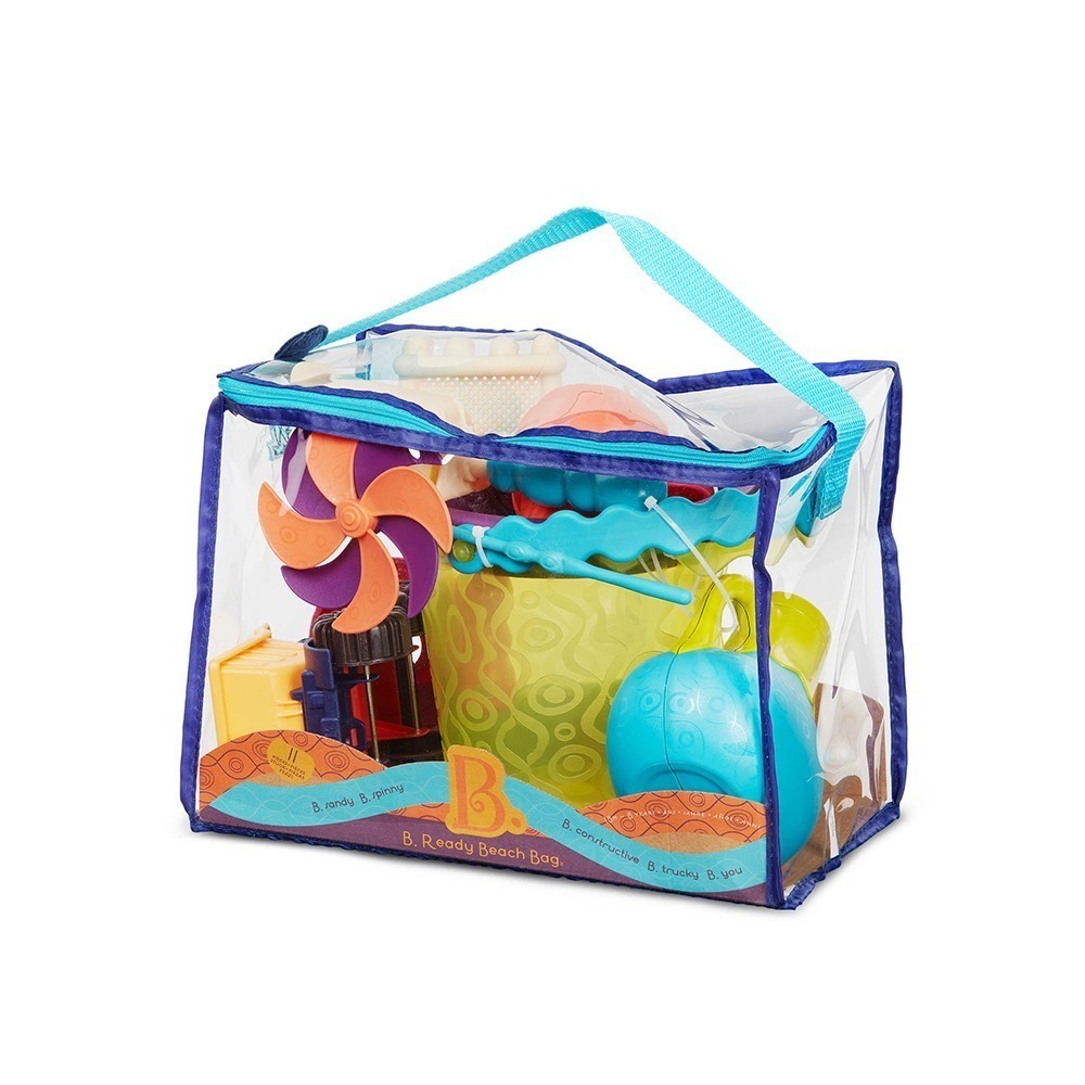 【B.TOYS】光腳丫沙灘包-海軍藍-嬰幼兒 兒童 學習玩具 沙灘玩具 玩水 玩沙-細節圖4