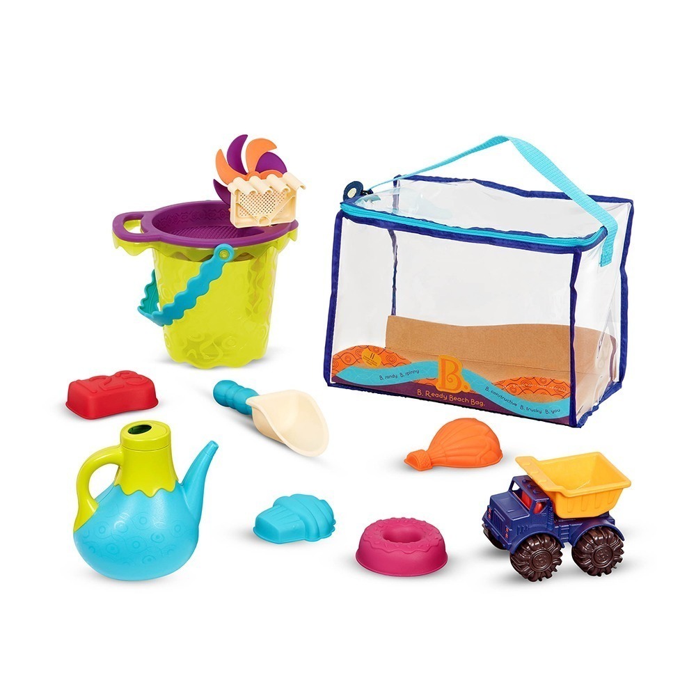 【B.TOYS】光腳丫沙灘包-海軍藍-嬰幼兒 兒童 學習玩具 沙灘玩具 玩水 玩沙-細節圖8