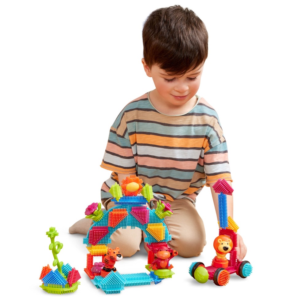 【B.TOYS】 鬃毛積木-叢林冒險系列(54pcs) 兒童 玩具 積木 鬃毛積木-細節圖3