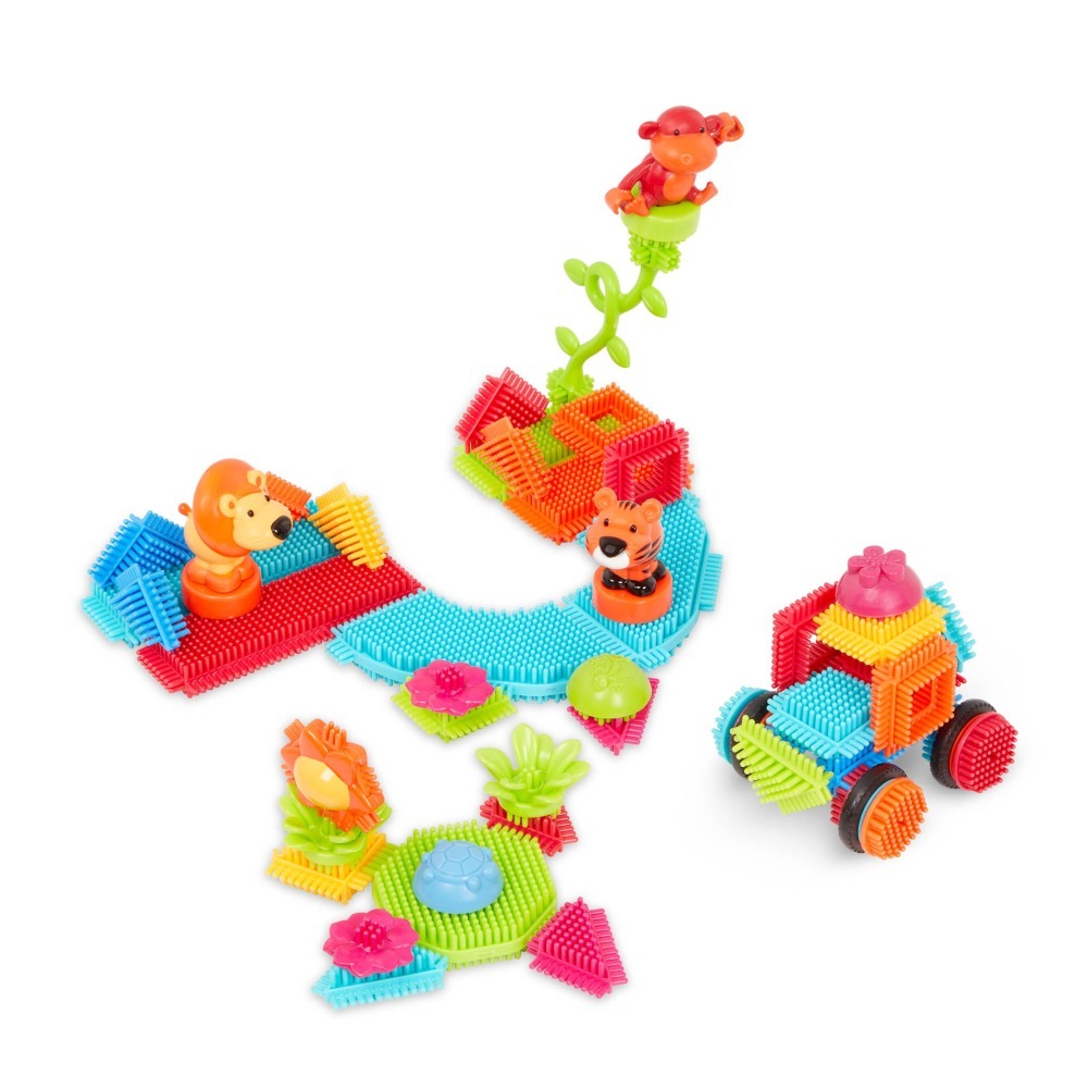 【B.TOYS】 鬃毛積木-叢林冒險系列(54pcs) 兒童 玩具 積木 鬃毛積木-細節圖5