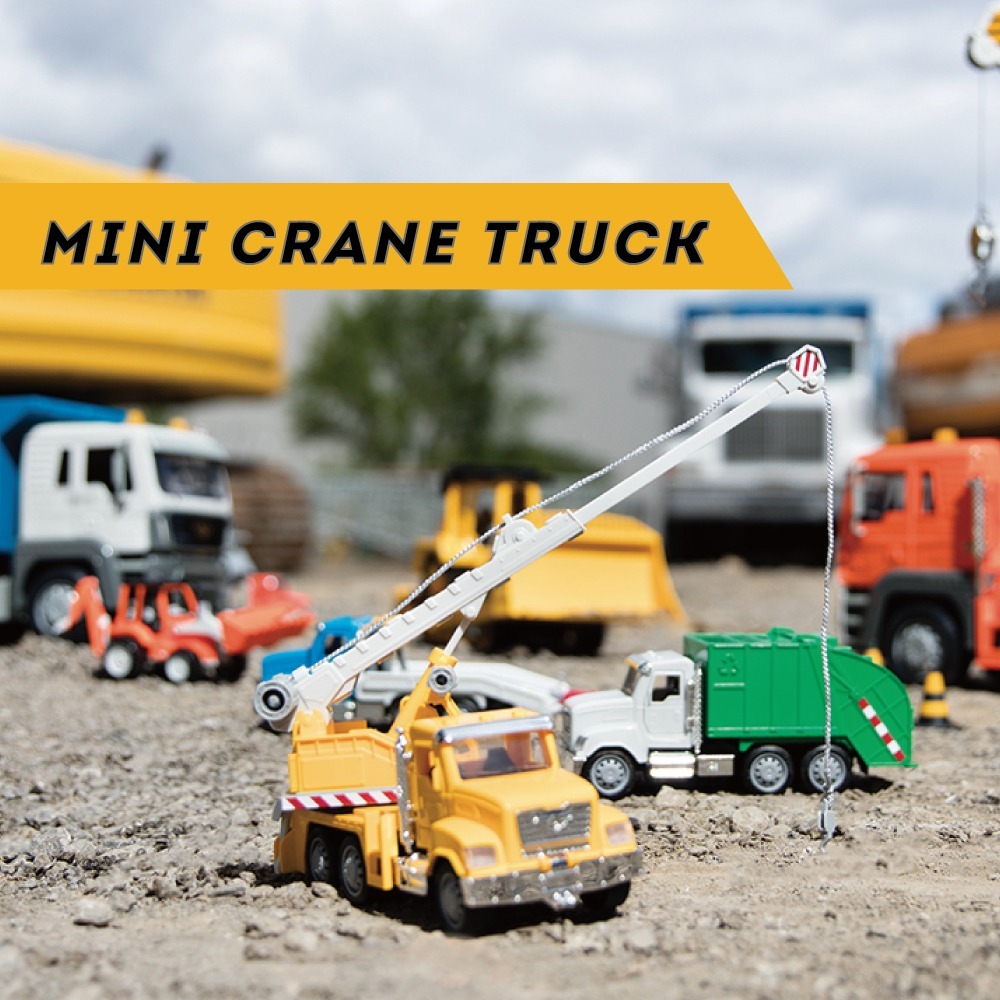 【B.TOYS】Driven系列 迷你拖板車 迷你起重吊車 迷你載卡車 迷你救護車 玩具車 模型車玩具-細節圖9