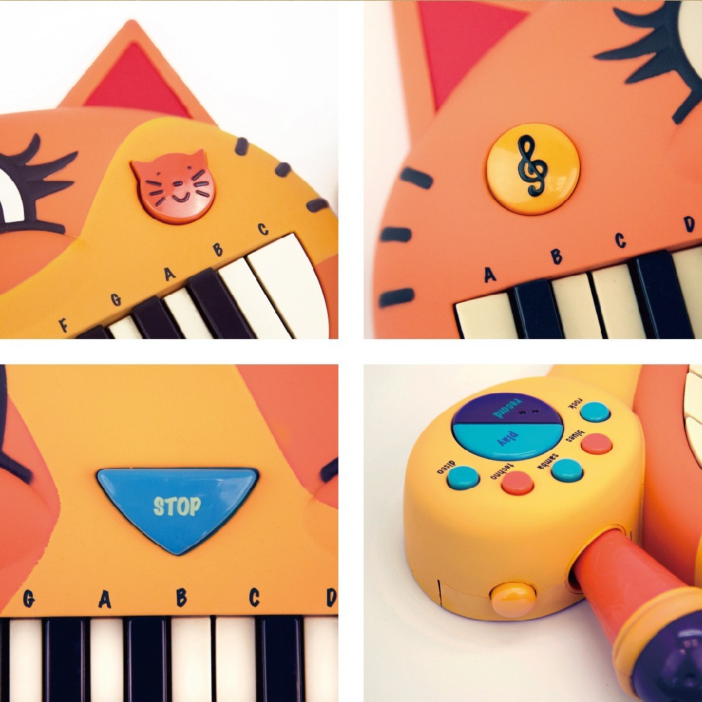 【B.TOYS】 大嘴貓鋼琴 音樂 聽覺 鋼琴 節奏感-細節圖3