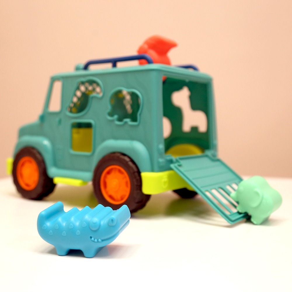 【B.TOYS】 飽胃站生態吉普車-酪梨 玩具車 車車玩具 模型車玩具 兒童玩具-細節圖9