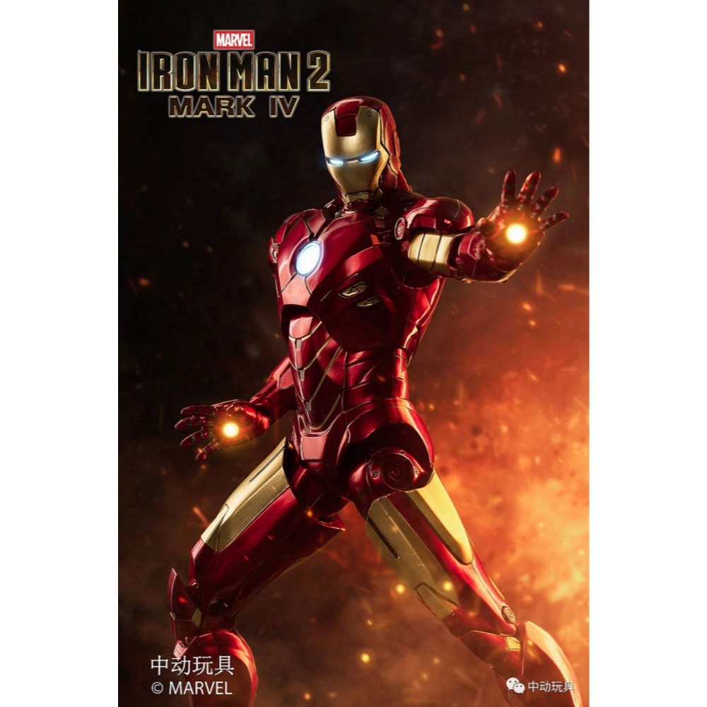 【野獸國】中動 鋼鐵人 Mark IV 7吋可動人偶 發光款-細節圖7