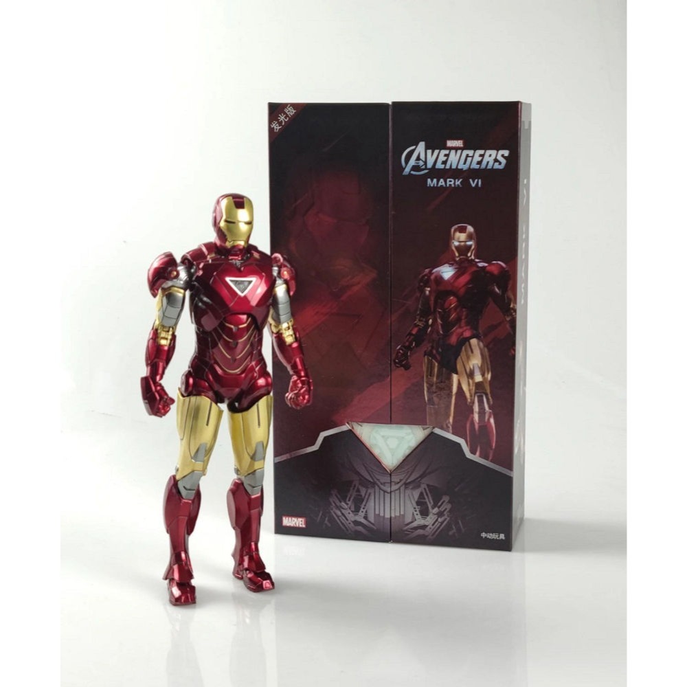 【野獸國】中動 鋼鐵人 Mark VI 7吋可動人偶 發光款-細節圖2