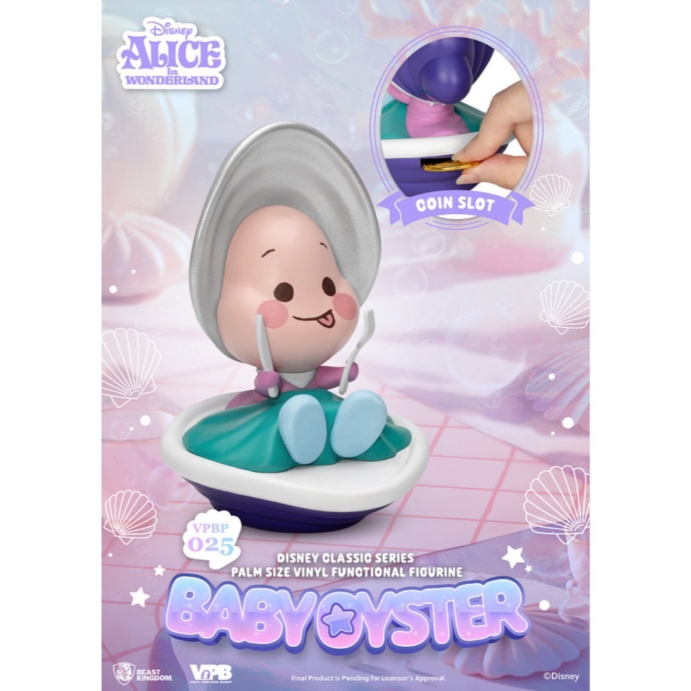 【野獸國】VPBP-025 迪士尼經典系列 掌心存錢筒 牡蠣寶寶-細節圖2