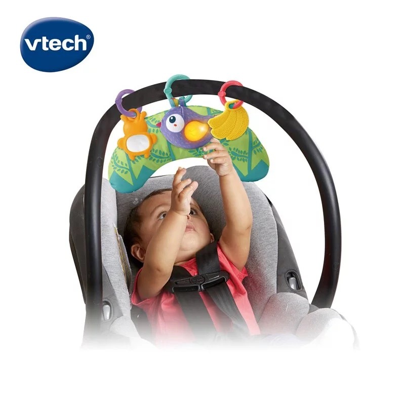 【Vtech】探索學習小象健力毯 遊戲毯 音樂毯 健力架 遊戲墊-細節圖6