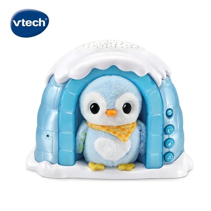 【Vtech】 星空投射企鵝冰屋安撫玩具 投影玩具 寶寶投影燈 音樂鈴 安撫投影燈 安撫玩偶 舒眠玩具-細節圖2