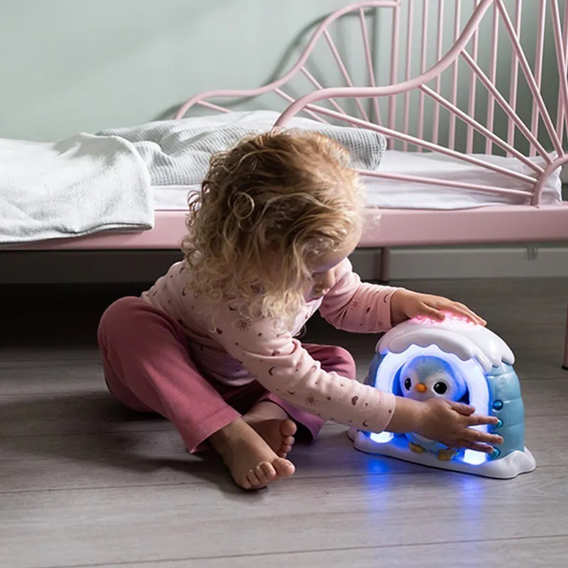 【Vtech】 星空投射企鵝冰屋安撫玩具 投影玩具 寶寶投影燈 音樂鈴 安撫投影燈 安撫玩偶 舒眠玩具-細節圖3