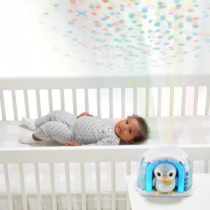 【Vtech】 星空投射企鵝冰屋安撫玩具 投影玩具 寶寶投影燈 音樂鈴 安撫投影燈 安撫玩偶 舒眠玩具-細節圖6