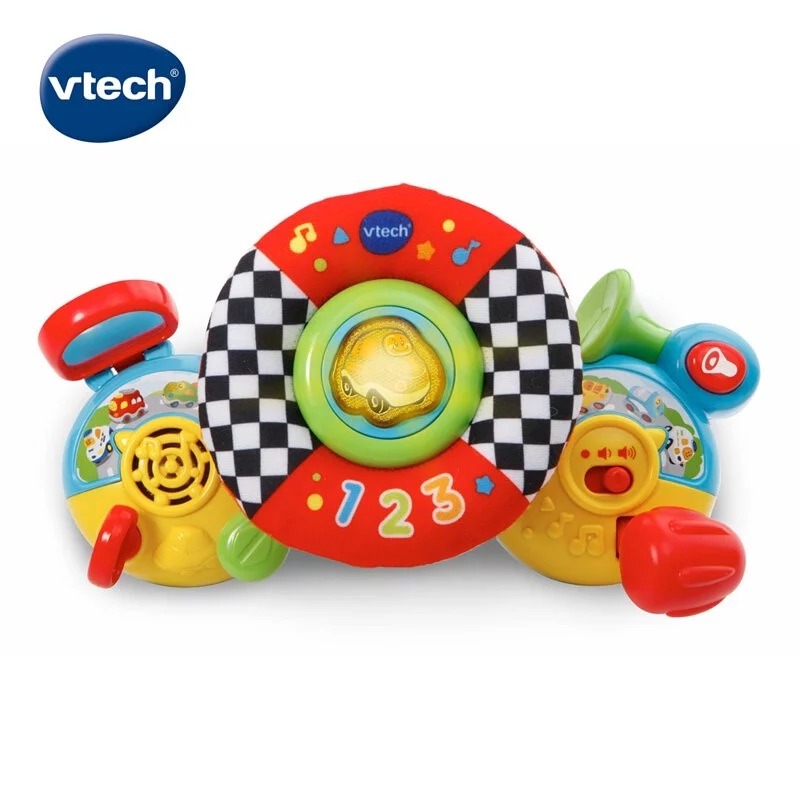 【Vtech】寶寶帥氣方向盤 方向盤玩具 兒童方向盤 音樂方向盤 角色扮演-細節圖2