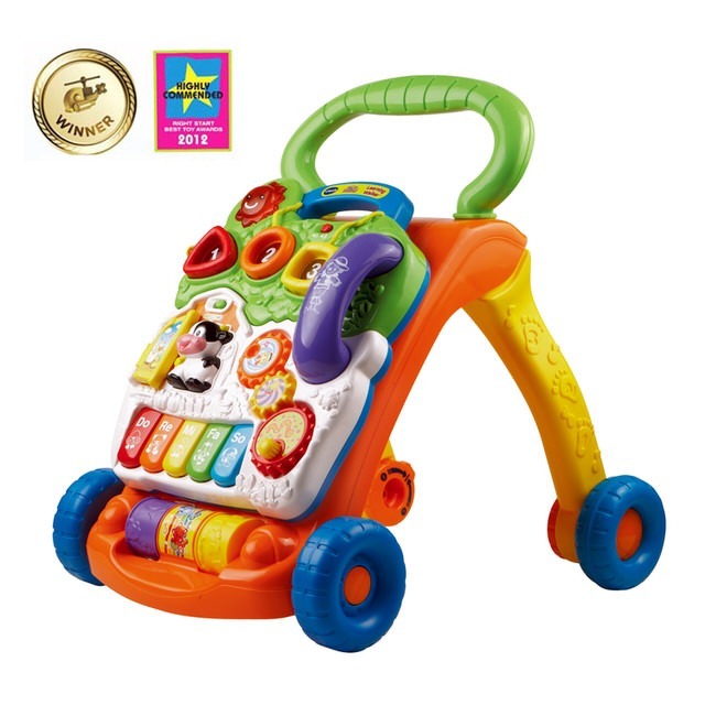 【Vtech】 寶寶聲光學步車(3色可選)  嬰兒學步器  助步車  學行車  學走路玩具  手推學步車-規格圖9