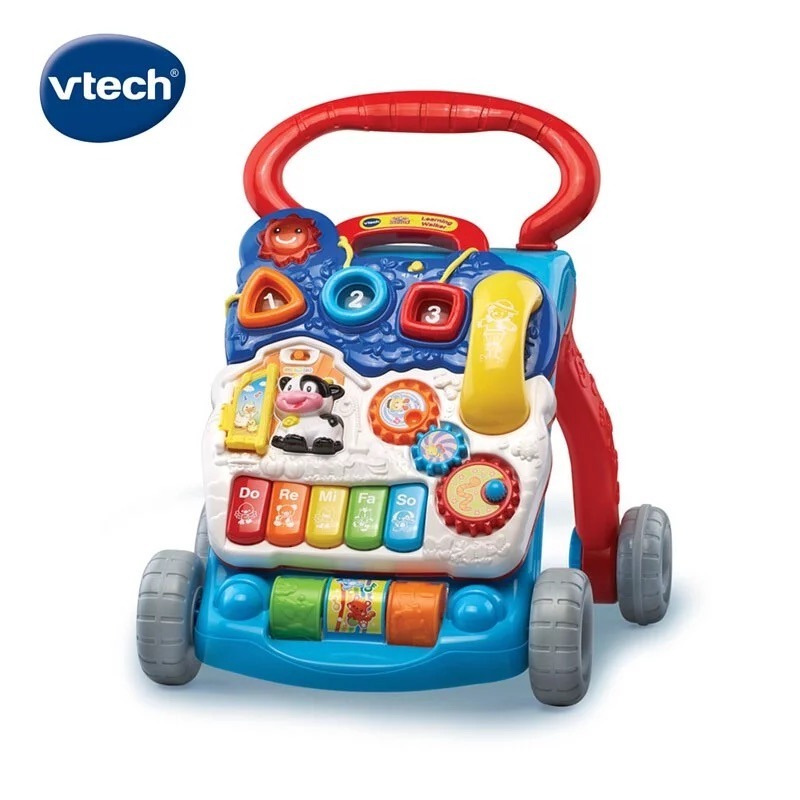 【Vtech】 寶寶聲光學步車(3色可選)  嬰兒學步器  助步車  學行車  學走路玩具  手推學步車-規格圖9