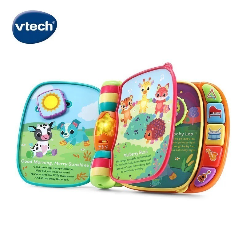 【Vtech】音樂啟蒙學習翻翻書(2色可選) 玩具書 翻翻書 音樂書 音樂有聲書 樂器玩具 玩具音樂書 英文童謠-細節圖5