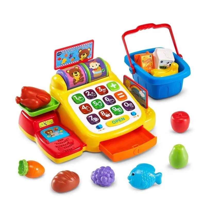 【Vtech】智慧收銀機互動學習組 角色扮演 扮家家酒玩具 玩具收銀機 收銀台玩具-細節圖9