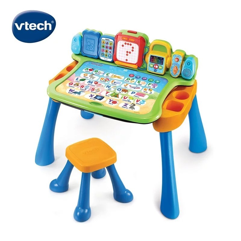【Vtech】 4合1多功能互動學習點讀寫桌椅組(具備可擴充學習主題套卡功能)-細節圖2