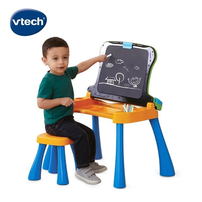 【Vtech】 4合1多功能互動學習點讀寫桌椅組(具備可擴充學習主題套卡功能)-細節圖5