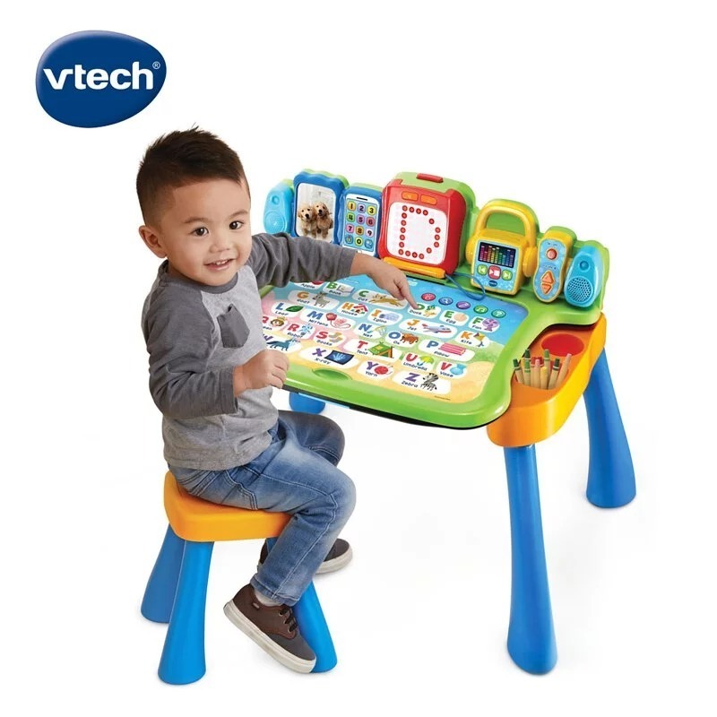 【Vtech】 4合1多功能互動學習點讀寫桌椅組(具備可擴充學習主題套卡功能)-細節圖6