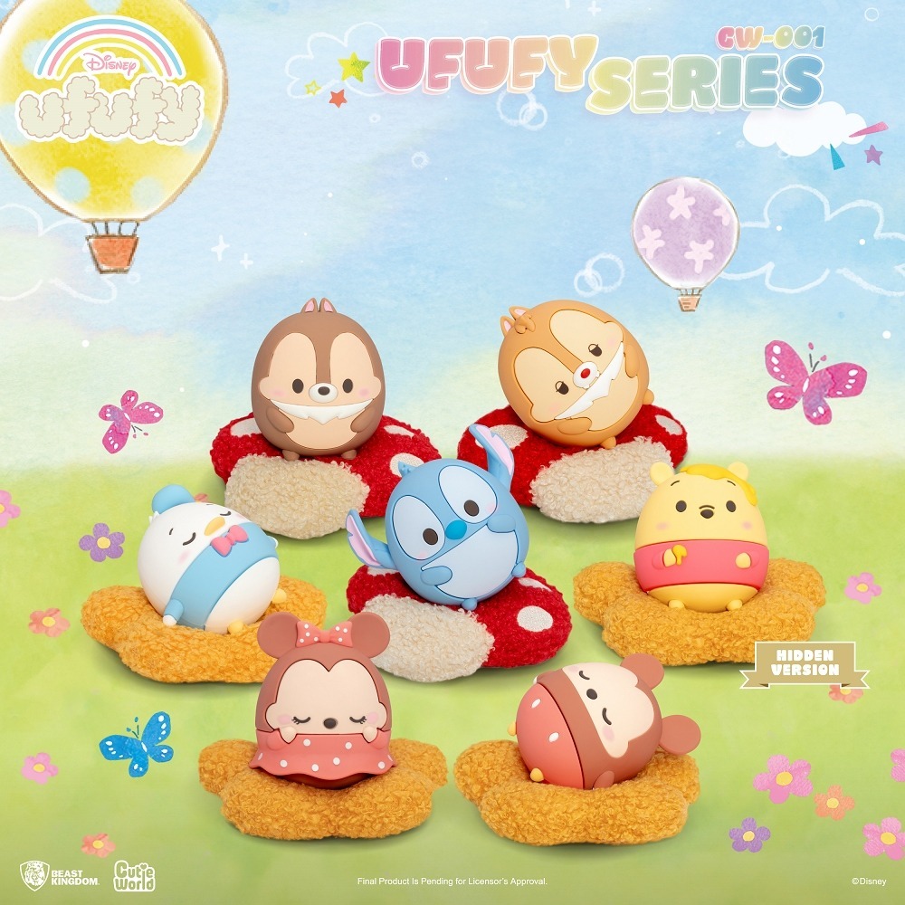 【野獸國】CW-001 Ufufy 迪士尼 圓滾滾系列 盲盒套組(6入)-細節圖2