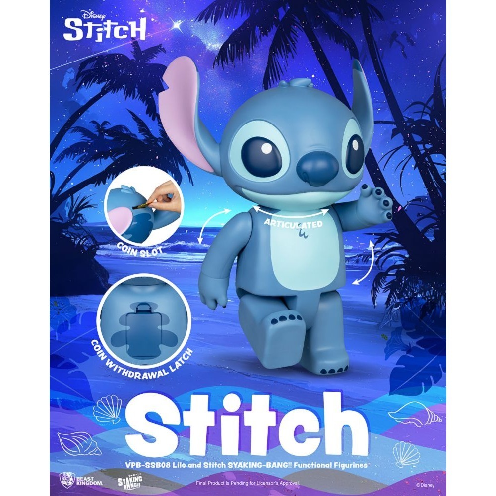 【野獸國】VPB-SSB08 星際寶貝 SYAKING存錢筒 史迪奇款-細節圖7