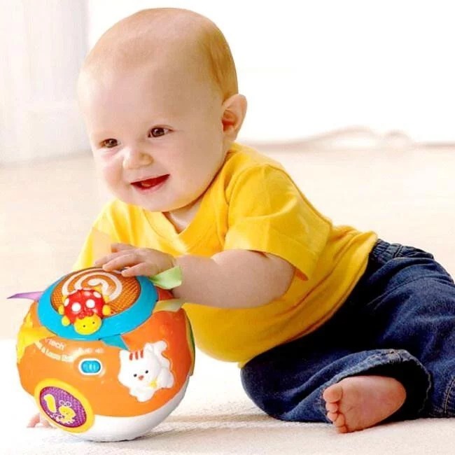 【Vtech】 炫彩聲光滾滾球 玩具球 滾球玩具 轉轉球 電動玩具球 學爬玩具 爬行玩具 訓練爬行-細節圖3