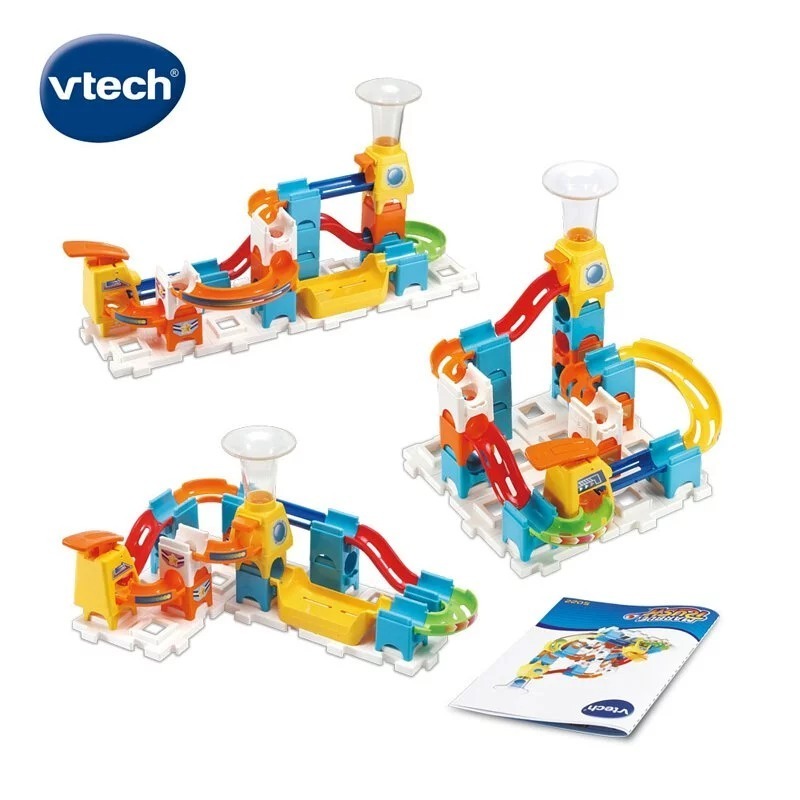 【Vtech】智能滾球積木建構軌道組 基礎款/飆速賽道/宇宙探險/滾輪遊戲/摩天輪樂園/太空總署(磁力款)-細節圖2