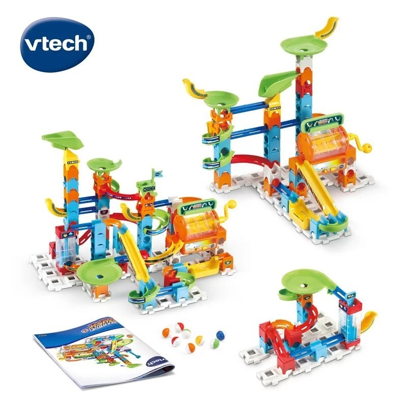 【Vtech】智能滾球積木建構軌道組 基礎款/飆速賽道/宇宙探險/滾輪遊戲/摩天輪樂園/太空總署(磁力款)-細節圖4