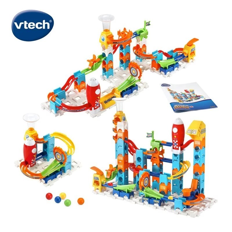 【Vtech】智能滾球積木建構軌道組 基礎款/飆速賽道/宇宙探險/滾輪遊戲/摩天輪樂園/太空總署(磁力款)-細節圖5