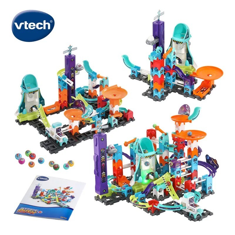 【Vtech】智能滾球積木建構軌道組 基礎款/飆速賽道/宇宙探險/滾輪遊戲/摩天輪樂園/太空總署(磁力款)-細節圖7