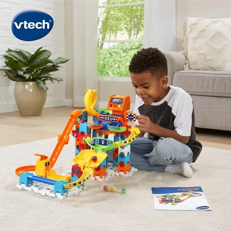【Vtech】智能滾球積木建構軌道組 基礎款/飆速賽道/宇宙探險/滾輪遊戲/摩天輪樂園/太空總署(磁力款)-規格圖7