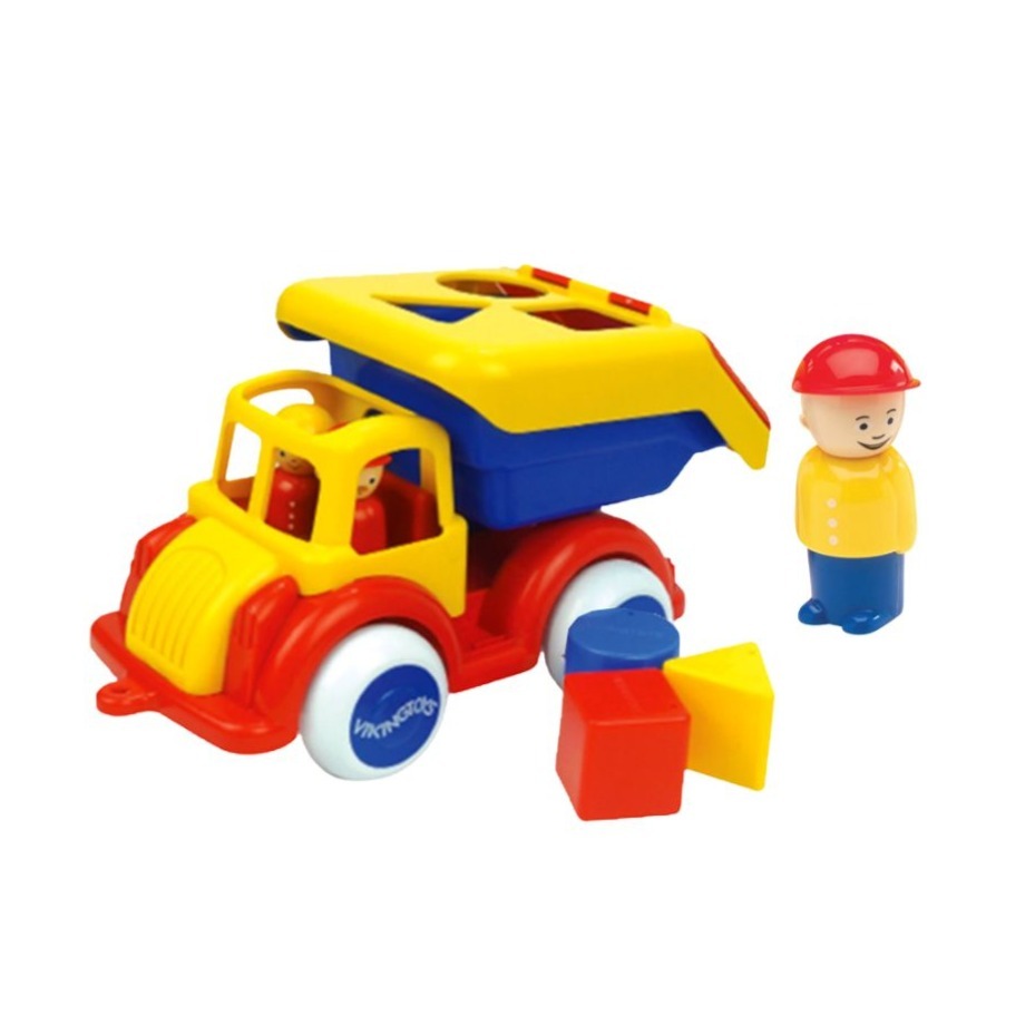 【Viking toys】踩不壞/不刮手的維京玩具  交通工具造型28cm大車車 三款可選 幼兒軌道車組 兒童玩具-規格圖5