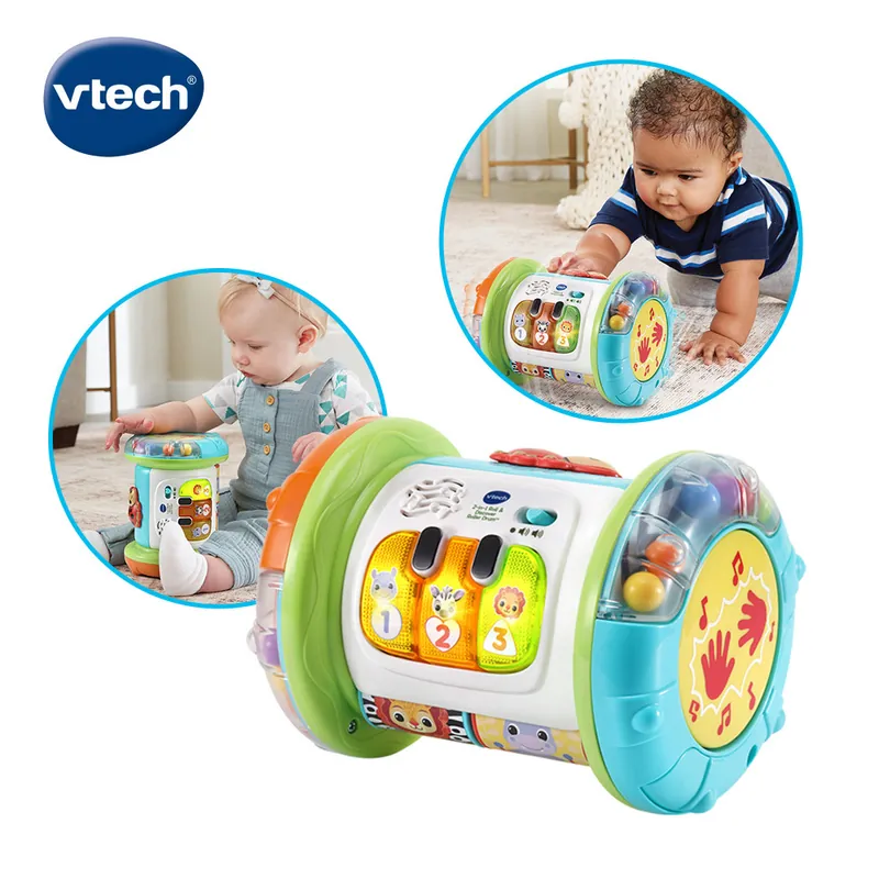 【Vtech】2合1探索學習滾滾鼓｜幼兒益智 玩具鼓 兒童玩具 兒童節-細節圖2