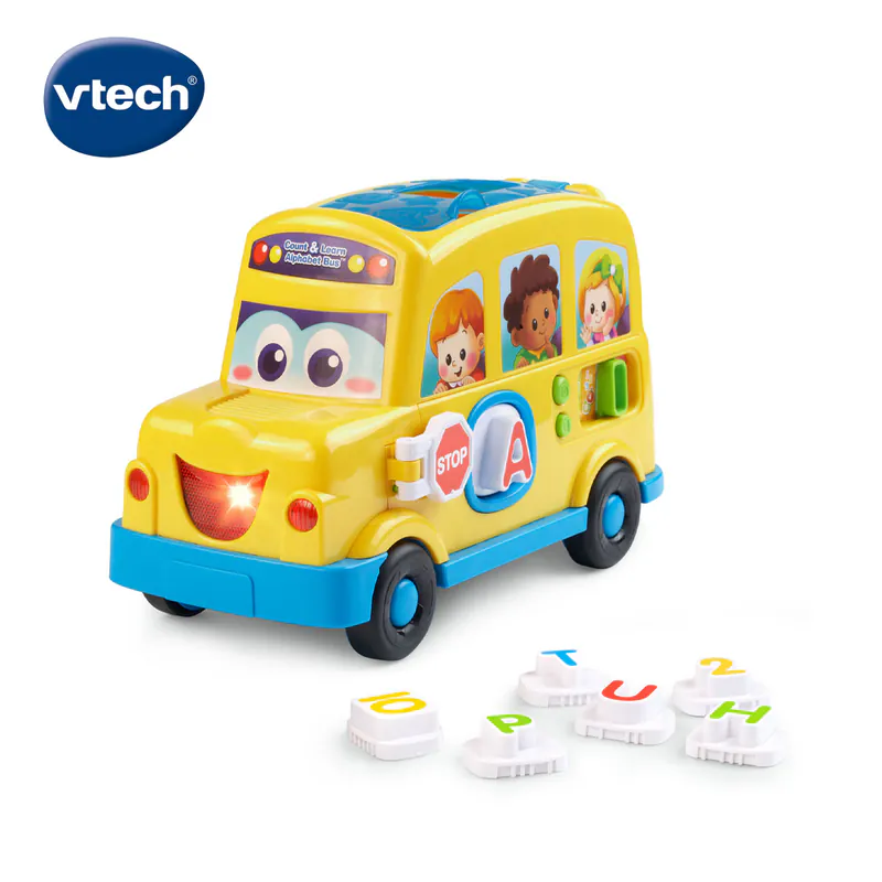 【Vtech】數數音樂字母學習校車｜聲光玩具 字母學習 數字學習 音樂 校車 互動 遊戲 收納-細節圖2