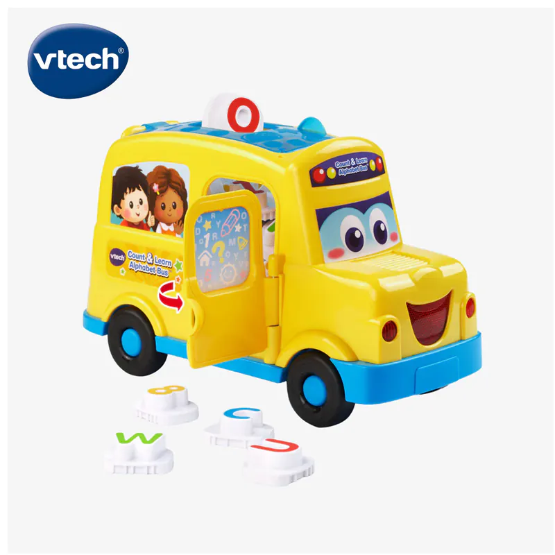 【Vtech】數數音樂字母學習校車｜聲光玩具 字母學習 數字學習 音樂 校車 互動 遊戲 收納-細節圖4