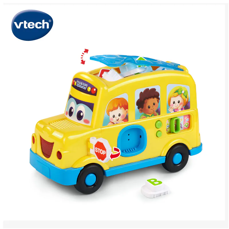 【Vtech】數數音樂字母學習校車｜聲光玩具 字母學習 數字學習 音樂 校車 互動 遊戲 收納-細節圖5