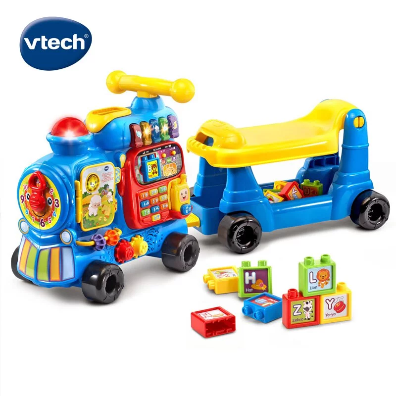 【Vtech】4合1智慧積木學習車(3色可選)｜學習玩具 兒童節 積木玩具 兒童玩具-細節圖5
