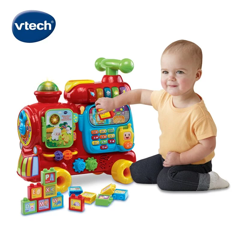 【Vtech】4合1智慧積木學習車(3色可選)｜學習玩具 兒童節 積木玩具 兒童玩具-細節圖8
