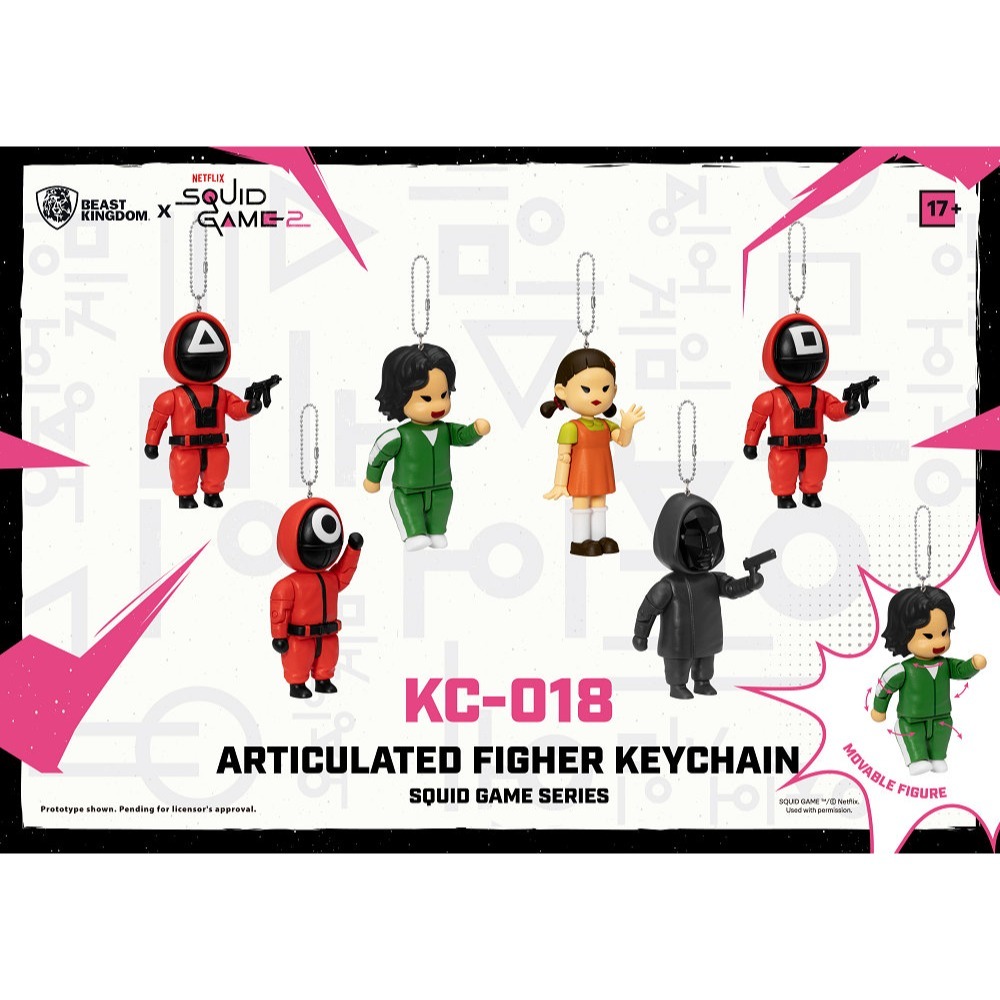 【野獸國】KC-018 魷魚遊戲系列鑰匙圈盲盒套組(6入)-細節圖4