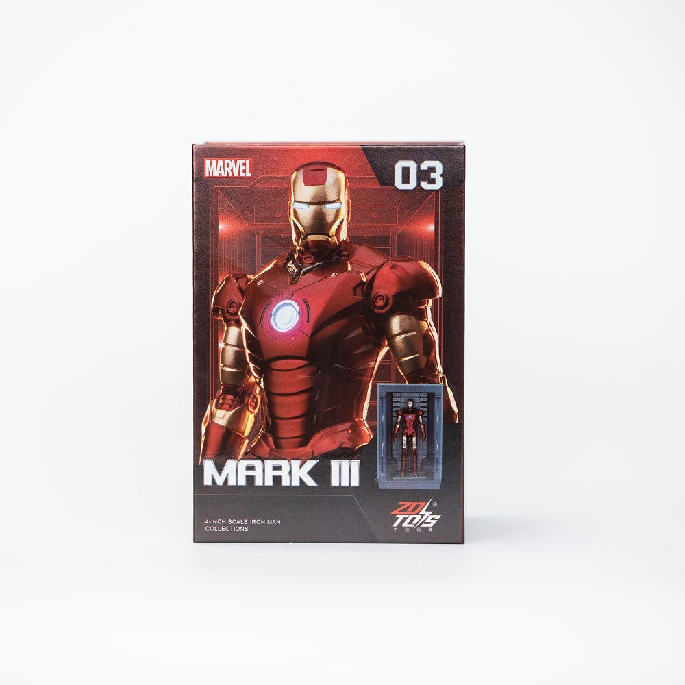 【野獸國】中動 鋼鐵人 Mark I-VII ＆ 格納庫 4吋人偶-規格圖8