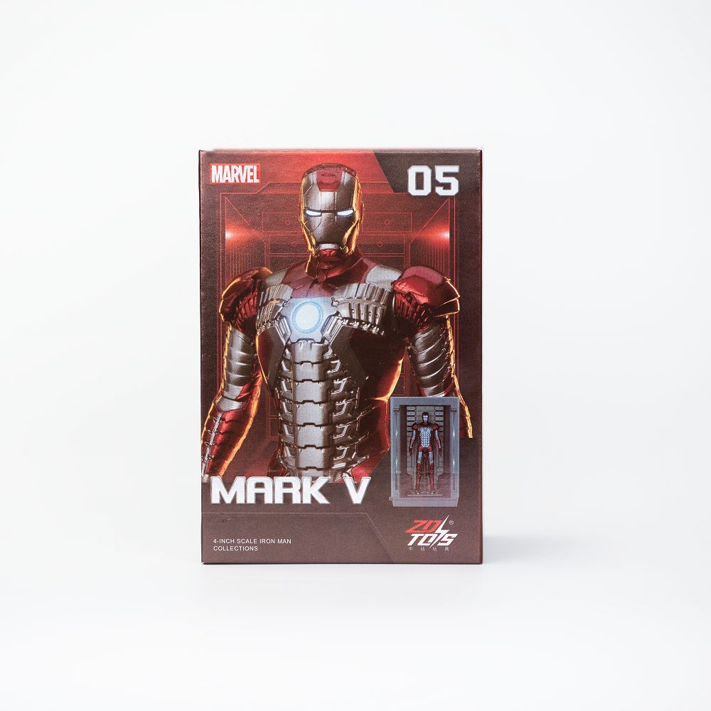 【野獸國】中動 鋼鐵人 Mark I-VII ＆ 格納庫 4吋人偶-規格圖8