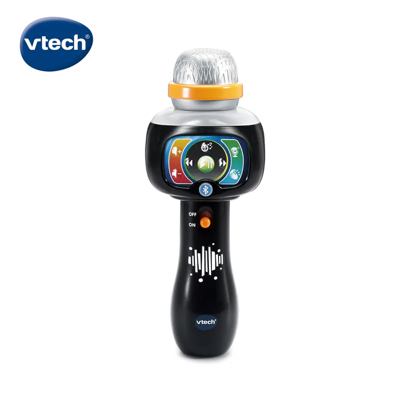 【Vtech】兒童歡唱藍芽麥克風(2色)酷炫黑&閃亮白｜聲光玩具 藍芽 麥克風 音樂 變聲 擴音-細節圖2