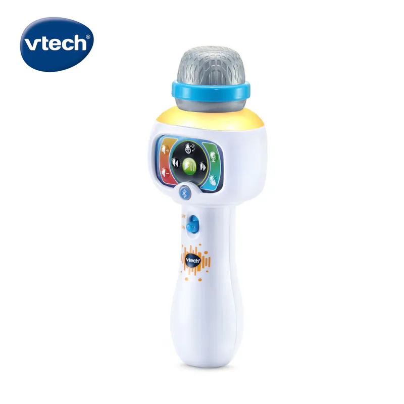【Vtech】兒童歡唱藍芽麥克風(2色)酷炫黑&閃亮白｜聲光玩具 藍芽 麥克風 音樂 變聲 擴音-細節圖4