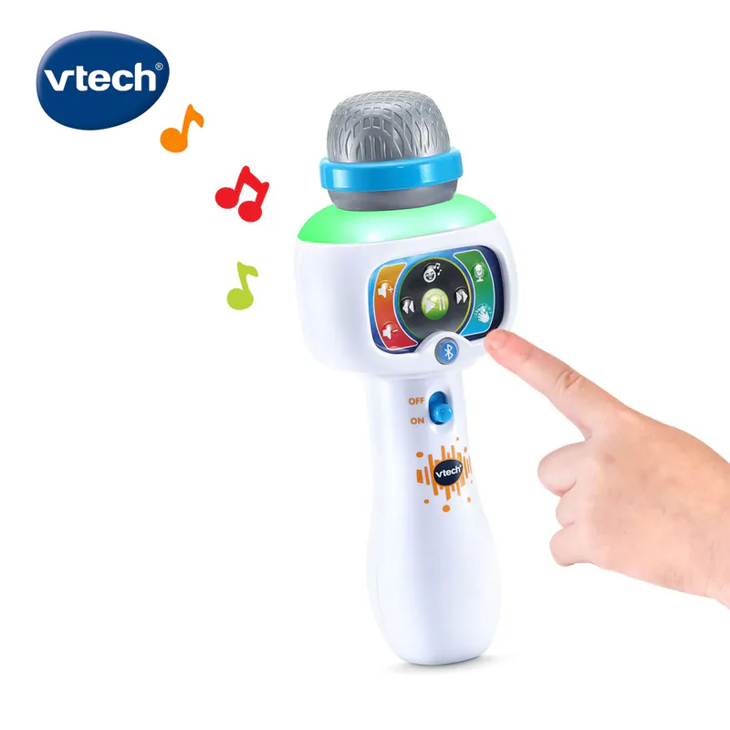 【Vtech】兒童歡唱藍芽麥克風(2色)酷炫黑&閃亮白｜聲光玩具 藍芽 麥克風 音樂 變聲 擴音-細節圖5
