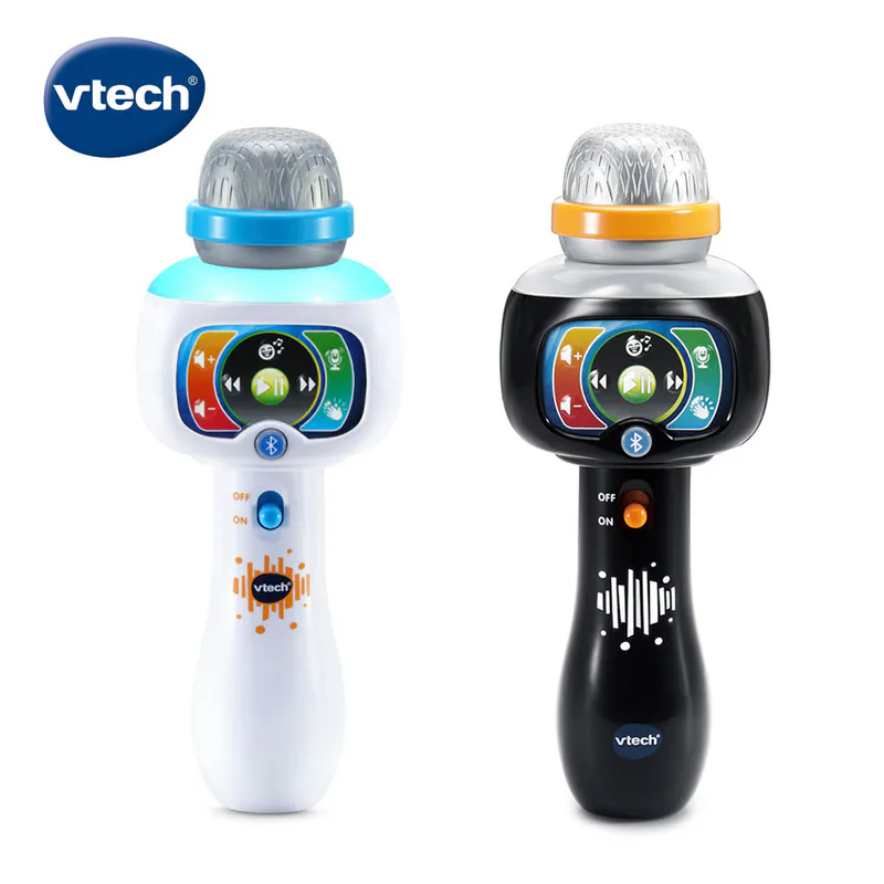 【Vtech】兒童歡唱藍芽麥克風(2色)酷炫黑&閃亮白｜聲光玩具 藍芽 麥克風 音樂 變聲 擴音-細節圖6