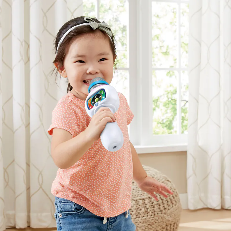 【Vtech】兒童歡唱藍芽麥克風(2色)酷炫黑&閃亮白｜聲光玩具 藍芽 麥克風 音樂 變聲 擴音-細節圖8