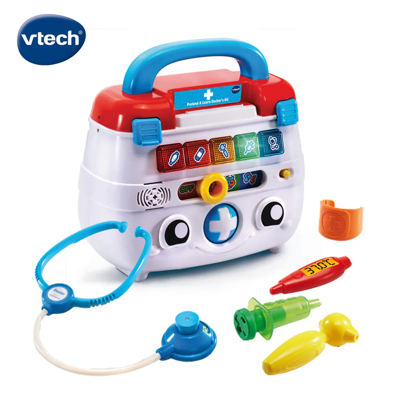 【Vtech】小醫生互動學習組｜角色扮演 扮家家酒玩具 醫生玩具 聽診器玩具-細節圖2